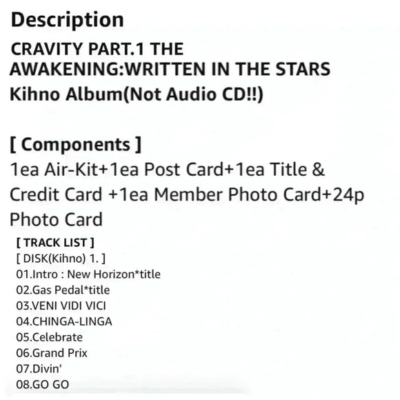 K-POP CHRISTMAS GIFT TEEN CRAVITY PRT 1 THE AWAKENING COLLECTOR NIP - Picture 12 of 13